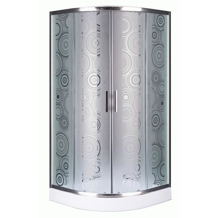 Душевая кабина Sansa 90х90 см профиль сатин/стекло матовое sharm SH-90/15CH