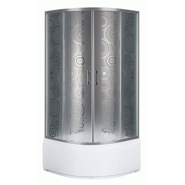 Душова кабіна Sansa 90х90 см профіль сатин/скло матове sharm SH-90/40