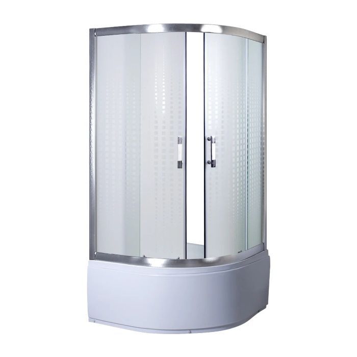 Душевая кабина Sansa 90х90 см профиль сатин/стекло матовое мозаик SH-90/40М