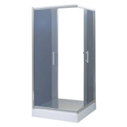 Душевая кабина Sansa 90х90 см без поддона профиль хром/стекло тонированное серый SH-90S