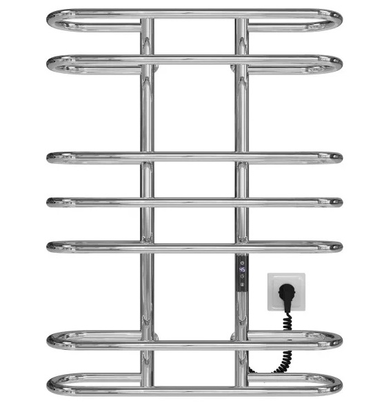 Электрический полотенцесушитель Deffi Британика П7 600х800 правое подключение JD03 хром C.BR.80.60.7.E.C.R.1