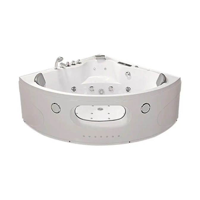 Ванна акриловая Iris 152х152х63 см с гидромассажем и аэромассажем белый TLP-638 new