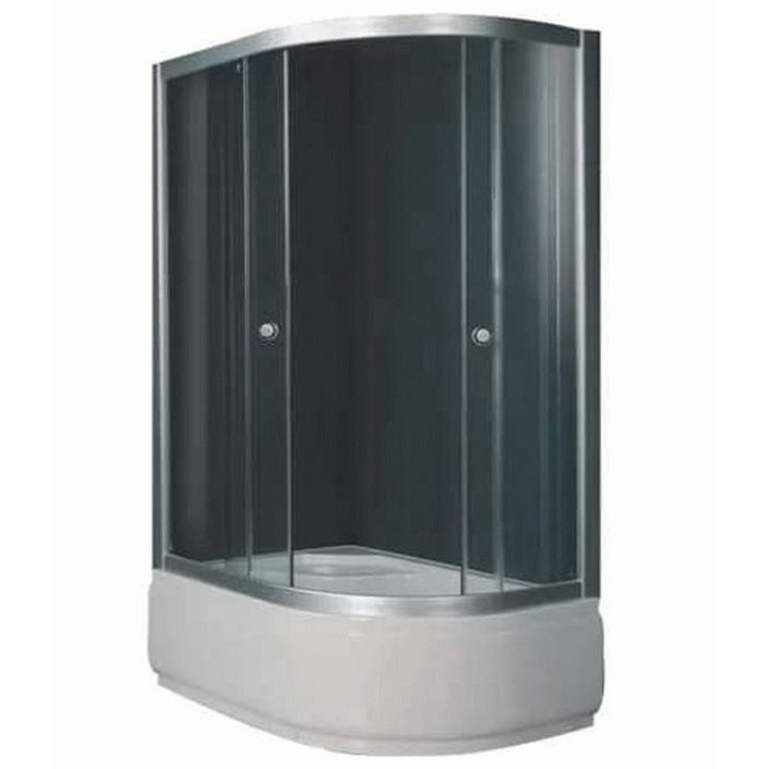 Душова кабіна Sansa 120х80 см профіль сатин/скло матове фабрик S120-80/40 L