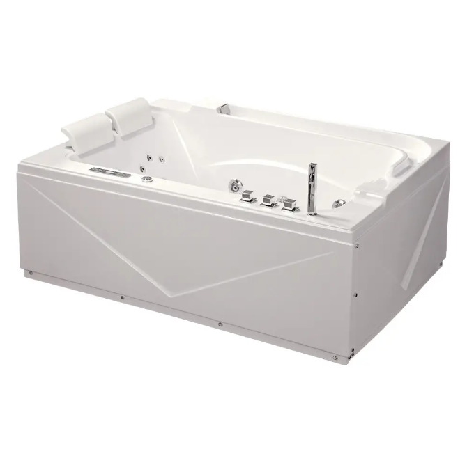Ванна акриловая Iris 170х120 см с гидромассажем и аэромассажем белый TLP-680 new