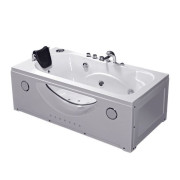 Ванна акрилова Iris 168х85 см з гідромасажем білий TLP-633-G new