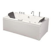 Ванна акрилова Iris 180х90 см з гідромасажем та аеромасажем білий  TLP-658 new