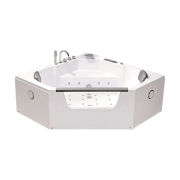 Ванна акриловая Iris 155х155х65 см с гидромассажем и аэромассажем белый TLP-643 new