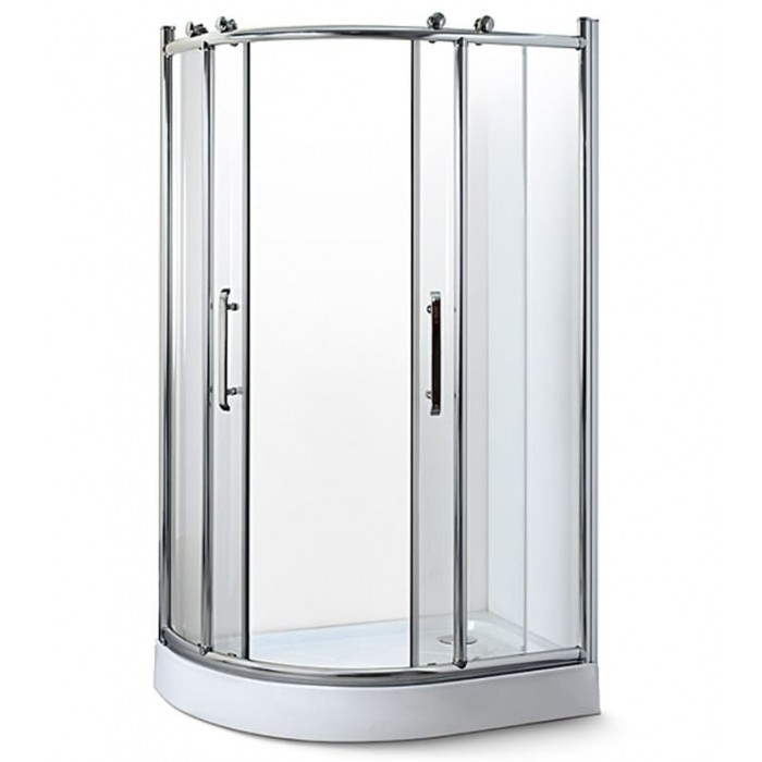 Душевая кабина Rhein 120x80 см профиль хром/стекло прозрачное RH715 R