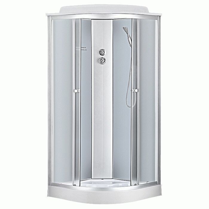 Гидробокс Sansa 90х90 см профиль сатин/стекло фабрик 6690A/90-15