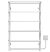 Электрический полотенцесушитель Deffi Стандарт с полкой П6 500х800 правое подключение WD03 белый C.SP.80.50.6.E.W.R.3