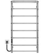 Електрична сушарка для рушників Deffi Стандарт з полицею П8 500х1000 ліве підключення JD03 хром C.SP.100.50.8.E.C.L.1