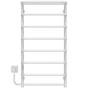 Электрический полотенцесушитель Deffi Стандарт с полкой П8 500х1000 левое подключение WD03 белый C.SP.100.50.8.E.W.L.3
