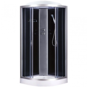 Гидробокс Sansa 90х90 см профиль сатин/стекло серое 8890D/15Ч