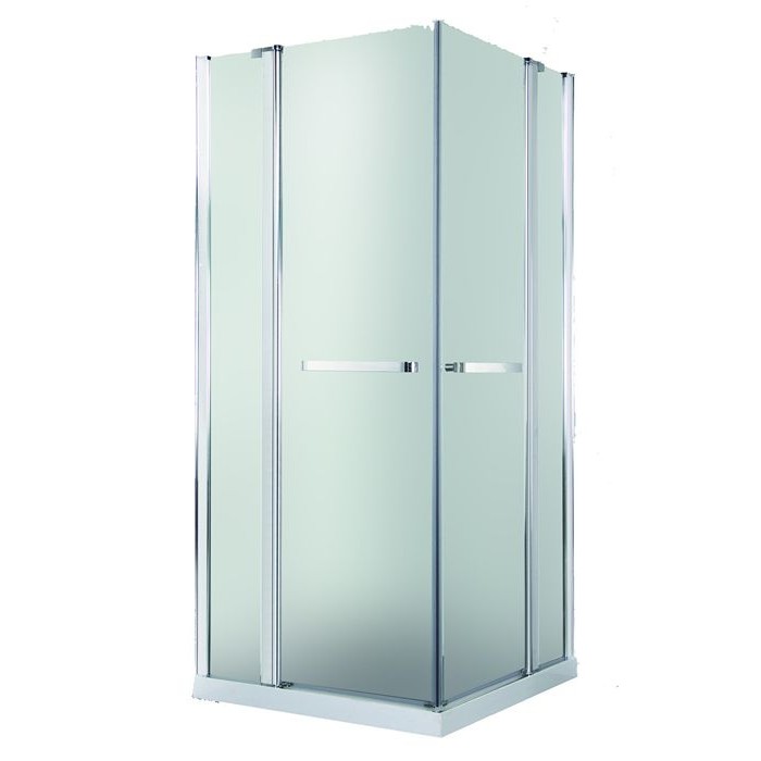 Душова кабіна Rhein 100x100 см профіль хром/скло матове RH219