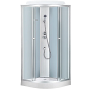 Гидробокс Sansa 90х90 см профиль сатин/стекло фабрик 8890D