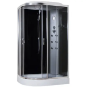 Гидромассажный бокс Sansa 120х80 см профиль сатин/стекло серое 8890D/15-R