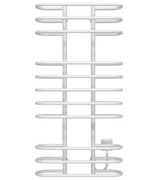 Электрический полотенцесушитель Deffi Британика П11 600х1200 правое подключение WD03 белый C.BR.120.60.11.E.W.R.3