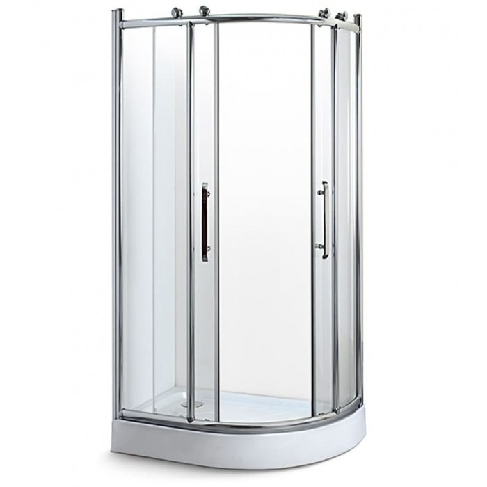 Душевая кабина Rhein 120x80 см профиль хром/стекло прозрачное RH715 L