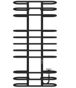 Електрична сушарка для рушників Deffi Британіка П11 600х1200 праве підключення JD03 чорний C.BR.120.60.11.E.B.R.1