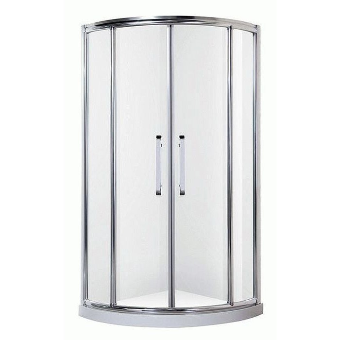 Душова кабіна Rhein 100х100 см профіль хром/скло прозоре RH416