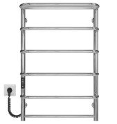 Електрична сушарка для рушників Deffi Стандарт з полицею П6 500х800 ліве підключення JD03 хром C.SP.80.50.6.E.C.L.1