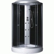 Гидромассажный бокс Fabio 90х90 см профиль сатин/стекло серый TMS-885/15-90