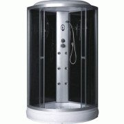 Гидромассажный бокс Fabio 90х90 см профиль сатин/стекло серый TMS-885/15-90+КПУ