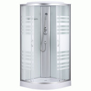 Гидробокс Sansa 90х90 см профиль сатин/стекло прозрачное-lines 7790A/15