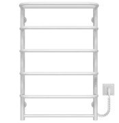 Електрична сушарка для рушників Deffi Стандарт з полицею П6 500х800 праве підключення WD03 білий C.SP.80.50.6.E.W.R.3