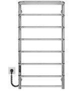 Електрична сушарка для рушників Deffi Стандарт з полицею П8 500х1000 ліве підключення JD03 хром C.SP.100.50.8.E.C.L.1