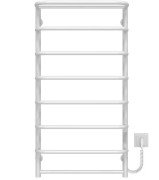 Електрична сушарка для рушників Deffi Стандарт з полицею П8 500х1000 праве підключення WD03 білий C.SP.100.50.8.E.W.R.3