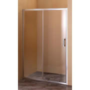 Душові двері Sansa 120x185 см профіль brushed/скло прозоре SH-120AC