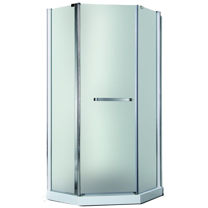 Душевая кабина Rhein 90х90 см профиль хром/стекло матовое RH819