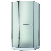 Душевая кабина Rhein 90х90 см профиль хром/стекло матовое RH819