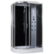 Гидромассажный бокс Sansa 120х80 см профиль сатин/стекло серое 8890D/15-R