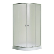 Душевая кабина Fabio 80х80 см профиль сатин/стекло матовое шиншилла F-80/15