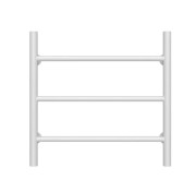 Сушка для рушників водяна Deffi Оріон П3 500х500 бічне ліве підключення білий C.OR.50.50.3.W.B