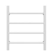 Полотенцесушитель водяной Deffi Орион П4 500х600 боковое левое подключение белый C.OR.60.50.4.W.B