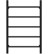 Сушка для рушників водяна Deffi Оріон П5 500х800 нижнє підключення чорний C.OR.80.50.5.B.A