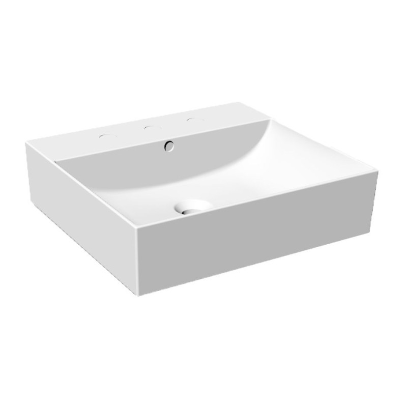 Раковина для ванної Hatria Bahia 13 60х46,5 см кераміка білий матовий BH0600465251TS0