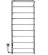 Електрична сушарка для рушників Deffi Стандарт з полицею П10 500х1200 ліве підключення JD03 хром C.SP.120.50.10.E.C.L.1