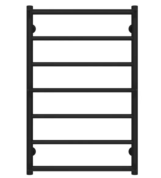 Сушка для рушників водяна Deffi Ladder П7 500х800 бічне ліве підключення чорний C.LK.80.50.7.B.B