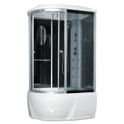 Гидромассажный бокс Miracle 120х85 см профиль сатин/стекло серое F76-3W R/Rz+ new КПУ