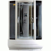 Гидромассажный бокс Miracle 150х85 см профиль сатин/стекло серое TS8002/Rz