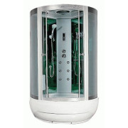 Гідромасажний бокс Miracle 115х115 см профіль сатин/скло сіре F35-3/Rz