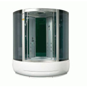 Гидромассажный бокс Miracle 135х135 см профиль сатин/стекло серое F40-3/Rz