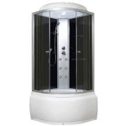 Гідромасажний бокс Miracle 90х90 см профіль сатин/скло сіре F6-5/Rz