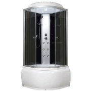 Гідромасажний бокс Miracle 100х100 см профіль сатин/скло сіре F7-5/Rz