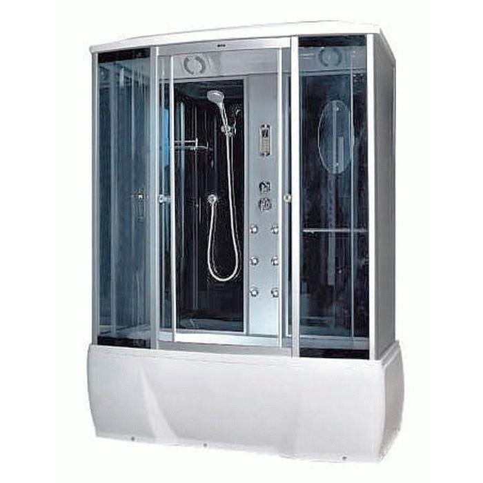 Гідромасажний бокс Miracle 170х85 см профіль сатин/скло сіре F78-3W/Rz+ new КПУ