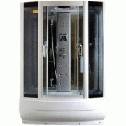 Гидромассажный бокс Miracle 150х85 см профиль сатин/стекло серое TS8002/Rz